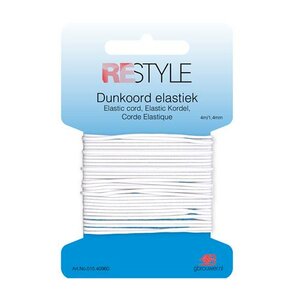 ReStyle Dunkoord elastiek 1,4 mm x 4 meter - Wit 009