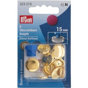 Prym Stofknopen met matrijs 15mm goud - 6st