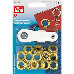 Prym Ringen en schijven 11mm goud - 15st