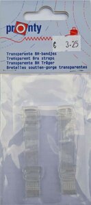 Pronty transparante BH-bandjes - 2 stuks