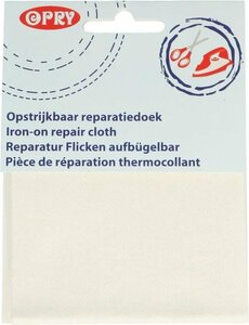 Opry Reparatiedoek jeans opstrijkbaar 10x40cm color 009 - wit