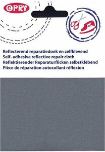 Opry Reflecterend reparatie doek en zelfklevend 10x20cm - reflectie