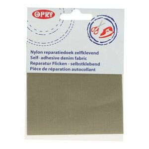 Opry Opstrijkbaar reparatiedoek nylon 10x20cm color 004 - grijs