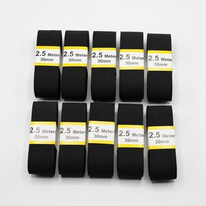Bundel elastiek  2,5m Black-30 mm