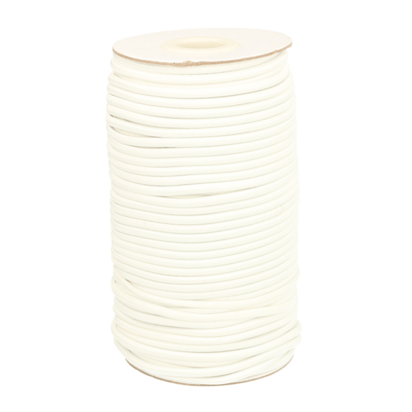 Koord elastiek 3mm - 009 - Wit