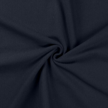 Boordstof - rondgebreid - Cotton 95%, Elastane 5% - Navy