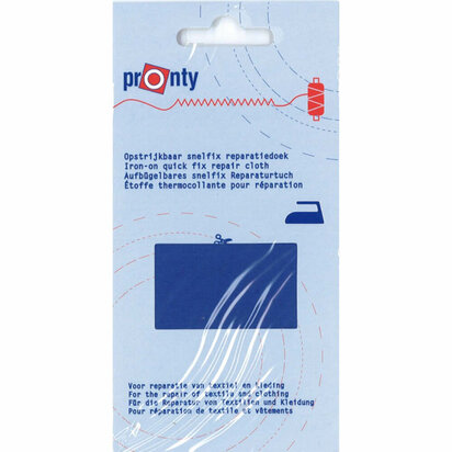 Pronty Reparatiedoek Snelfix opstrijkbaar- 051 - blauw