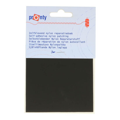 Pronty Reparatiedoek nylon zelfklevend- 090 - zwart