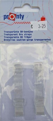 Pronty transparante BH-bandjes - 2 stuks