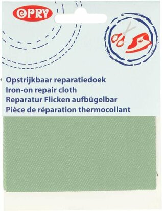 Opry Reparatiedoek jeans opstrijkbaar 10x40cm color 547 - groen