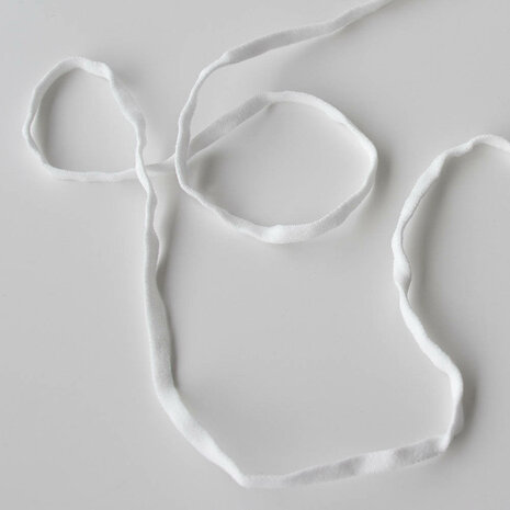 Mondkapjes elastiek latex vrij 5mm wit