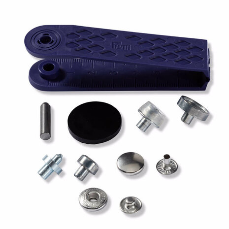Prym Naaivrijdrukknoop anorak 12mm zilver - 10st